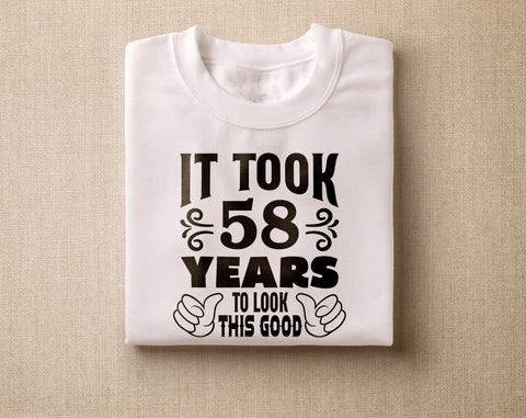 58th Birthday SVG Bundle, 6 Designs, 58th Birthday Shirt SVG, 58 And Fabulous SVG, Cheers To 58 Years SVG, Legend Since 1965 SVG, Vintage 1965 SVG SVG HappyDesignStudio 