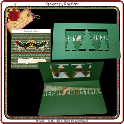 599 Christmas Trees Candy Card Box SVG Designs by Rae 