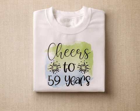 59th Birthday Sublimation Designs Bundle, 6 59th Birthday PNG Files, 59 And Fabulous PNG, Cheers To 59 Years PNG, Hello Fifty-Nine PNG, Vintage 1964 PNG Sublimation HappyDesignStudio 