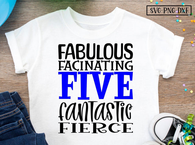 5th birthday, five, words SVG Calico Creations Svg 