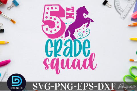 5th grade squad, Back to School SVG SVG DESIGNISTIC 