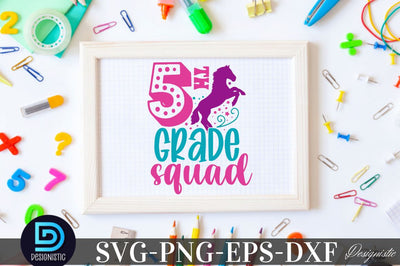 5th grade squad, Back to School SVG SVG DESIGNISTIC 
