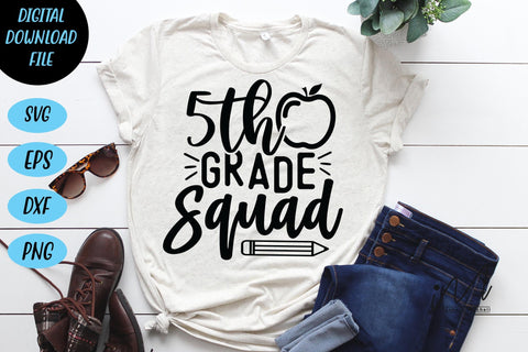 5th grade squad svg, fifth grade teacher svg,Kindergarten Teacher Svg, Cool Teacher T-shirt svg, Cut files, Funny Teacher Svg, World Best Teacher svg. SVG Isabella Machell 