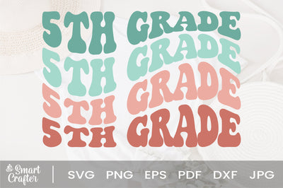 5th grade svg, grade shirt svg, back to school svg, 5th grade shirt svg, school svg, png Cricut cut files silhouette SVG Fauz 