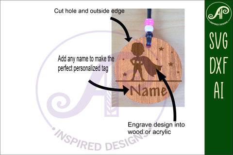 6 bag tag design set 3 keychain DIGITAL SVG 6 personalized SVG APInspireddesigns 