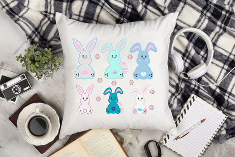 6 Easter Bunnies Sublimation Rupkotha 