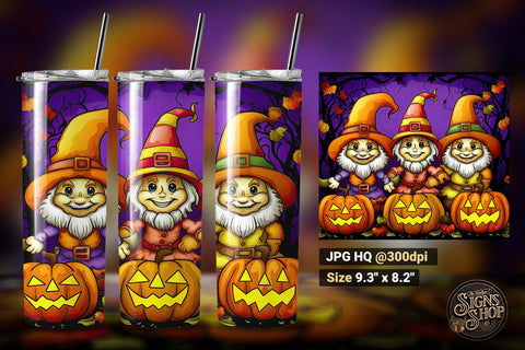 6 Halloween Tumbler Wraps | Stained Glass Sublimation The Vintage Signs Shop 