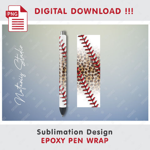 6 Seamless Baseball Patterns for Epoxy Pen Wrap Sublimation Natariis Studio 