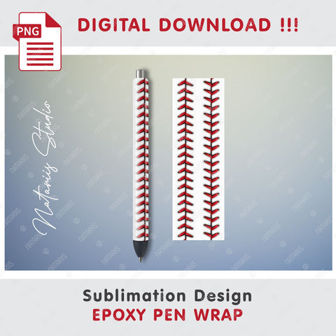 6 Seamless Baseball Patterns for Epoxy Pen Wrap Sublimation Natariis Studio 