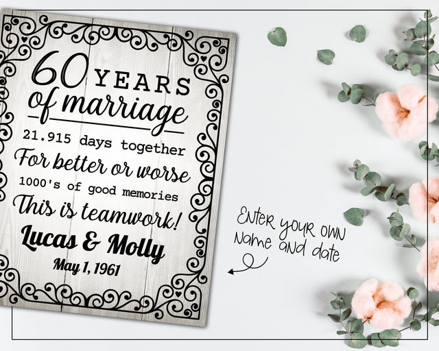 60 years wedding anniversary SVG Boertiek 
