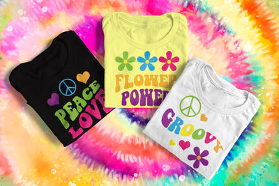 60s Psychedelic Phrases SVG Set SVG Designed by Geeks 