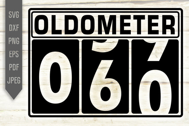 60th Birthday Svg. Oldometer Svg. Man Birthday Svg. Sixty Years Svg. Birthday Boy Svg. Car Svg. Odometer Svg. Cricut, Silhouette, dxf, eps SVG Mint And Beer Creations 