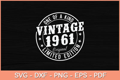 61 Year Old Car Lover Vintage Classic Car 1961 61st Birthday Svg SVG Helal 