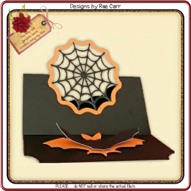 613 Halloween Easel Greeting Card SVG Designs by Rae 
