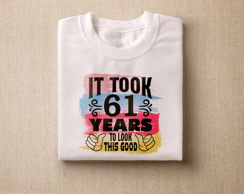 61st Birthday Sublimation Designs Bundle, 6 61st Birthday PNG Files, 61 And Fabulous PNG, Cheers To 61 Years PNG, Hello Sixty-One PNG, Vintage 1962 PNG Sublimation HappyDesignStudio 