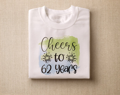 62nd Birthday Sublimation Designs Bundle, 6 62nd Birthday PNG Files, 62 And Fabulous PNG, Cheers To 62 Years PNG, Hello Sixty-Two PNG, Vintage 1961 PNG Sublimation HappyDesignStudio 