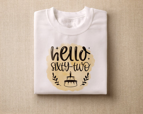 62nd Birthday Sublimation Designs Bundle, 6 62nd Birthday PNG Files, 62 And Fabulous PNG, Cheers To 62 Years PNG, Hello Sixty-Two PNG, Vintage 1961 PNG Sublimation HappyDesignStudio 