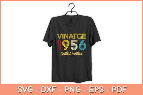 66 Years Old Vintage 1956 Limited Edition 66th Birthday Svg File SVG Helal 