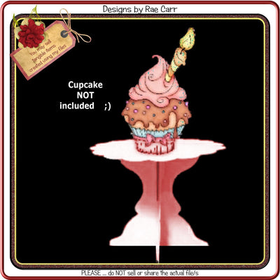 671 Cupcake Stand SVG Designs by Rae 