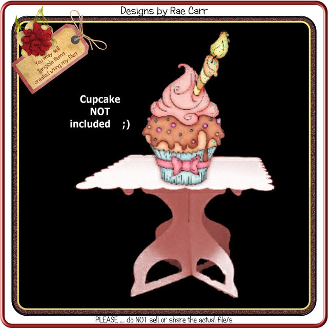 672 Cupcake Stand SVG Designs by Rae 