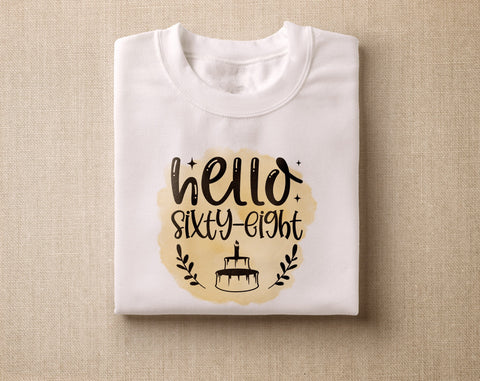 68th Birthday Sublimation Designs Bundle, 6 68th Birthday PNG Files, 68 And Fabulous PNG, Cheers To 68 Years PNG, Hello Sixty-Eight PNG, Vintage 1955 PNG Sublimation HappyDesignStudio 