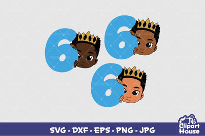 6th Birthday Peek SVG The Clipart House 