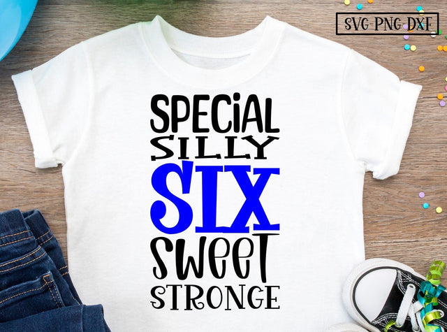 6th birthday, six, words SVG Calico Creations Svg 
