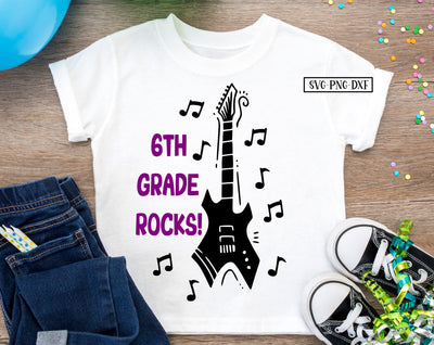 6th Grade Rocks SVG Calico Creations Svg 