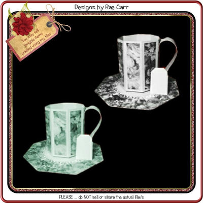 708 Mug or Cup Treat Box SVG Designs by Rae 