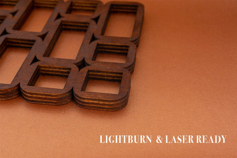 70s Coaster Digital Vector File for Laser Cutter. SVG MaramadeLaser 