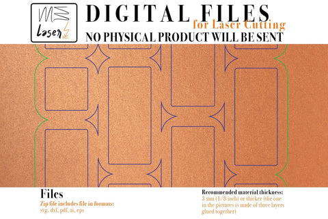 70s Coaster Digital Vector File for Laser Cutter. SVG MaramadeLaser 