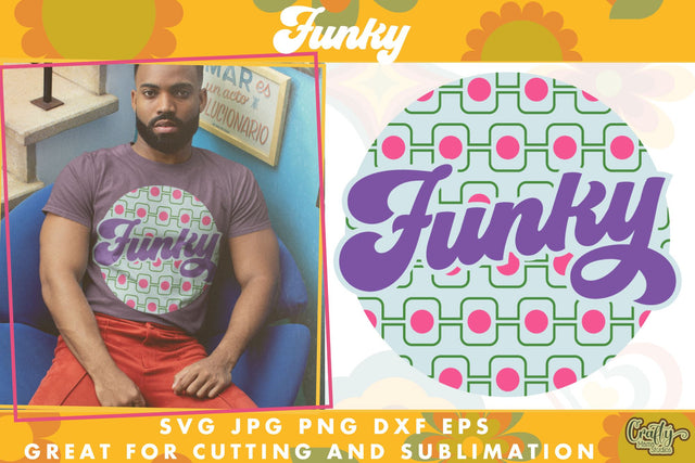 70s Groovy Hippie Svg | Funky Retro Design SVG Crafty Mama Studios 