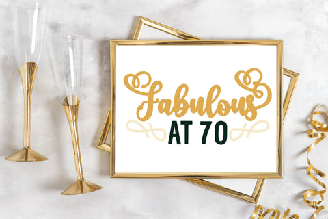 70th Birthday SVG Cut File Mini Bundle SVG Illuztrate 