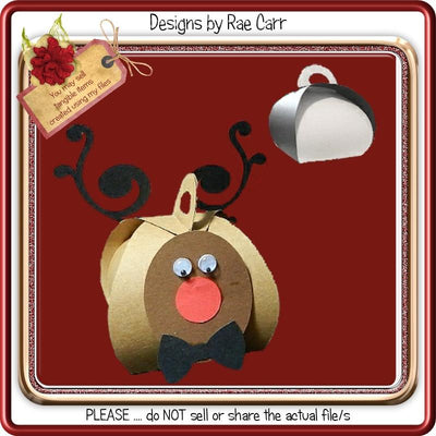711 Reindeer Box SVG Designs by Rae 