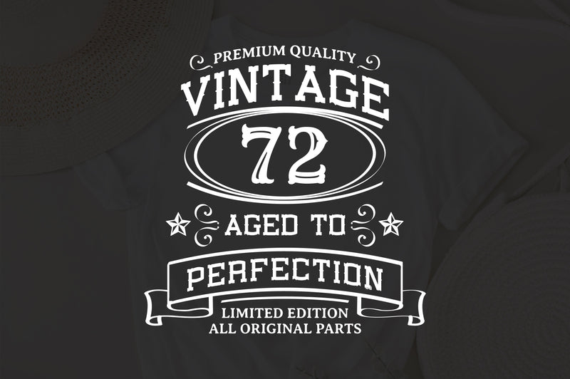 72nd Birthday SVG, Vintage Birthday svg, limited edition svg, funny ...