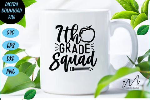 7th grade squad svg, 7th grade teacher svg,Kindergarten Teacher Svg, Cool Teacher T-shirt svg, Cut files, Funny Teacher Svg SVG Isabella Machell 