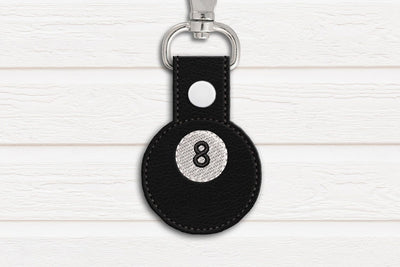 8 Ball ITH Key Fob Applique Embroidery Embroidery/Applique DESIGNS Designed by Geeks 