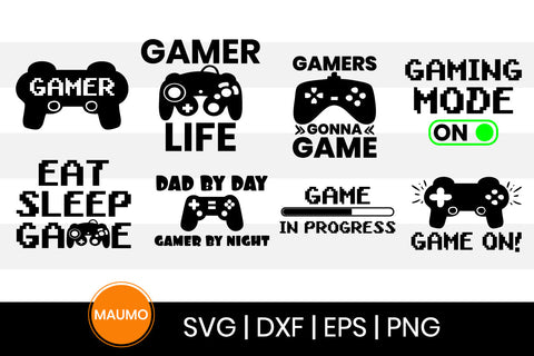 8 Gamer svg quote bundle SVG Maumo Designs 