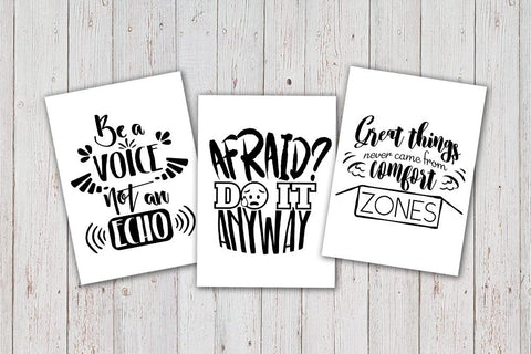 8 Hand Lettered motivation quotes Set SVG SVG VectorSVGdesign