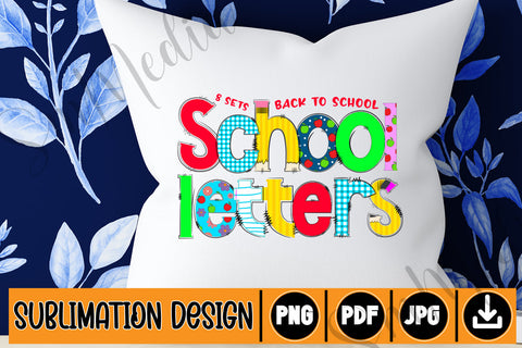 8 sets back to school sublimation design SVG Newmockups 
