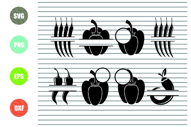 8 Styles Chilli Monogram SVG, Chilli pepper svg, chilli clipart, chilli silhouette, Chilli Monogram, Chilli vector, chilli cut file, Chilli outline, pepper svg SVG Artstoredigital 