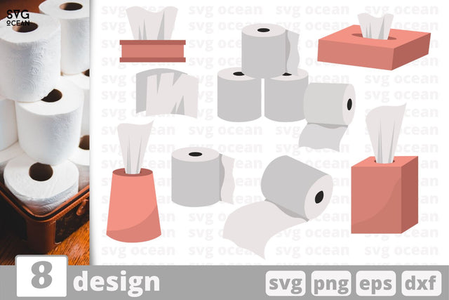 8 Toilet paper designs cricut svg SVG SvgOcean 