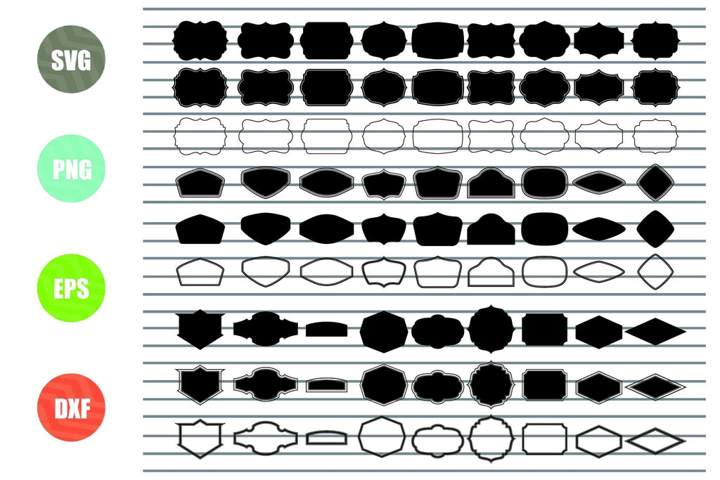 80 Styles Shiled Svg Png Dxf Eps Cut Files - So Fontsy