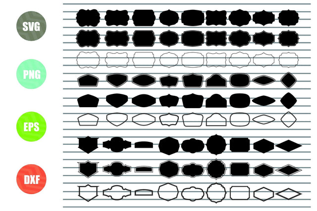 80 Styles Shiled Svg Png Dxf Eps Cut Files SVG Artstoredigital 