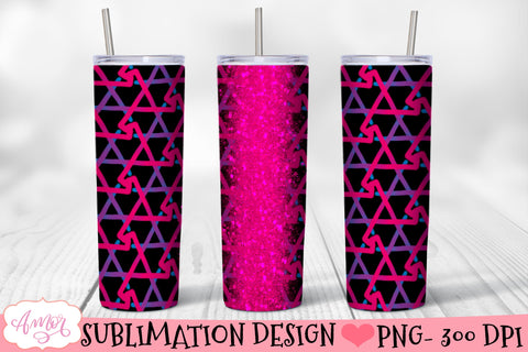 80's inspired tumbler design for sublimation Sublimation Amorclipart 