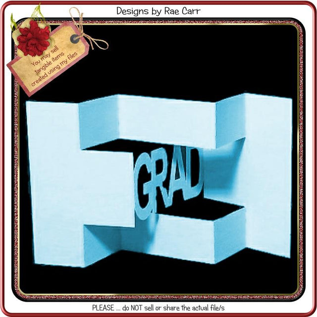 815 Graduation Shutter Card SVG Designs by Rae 