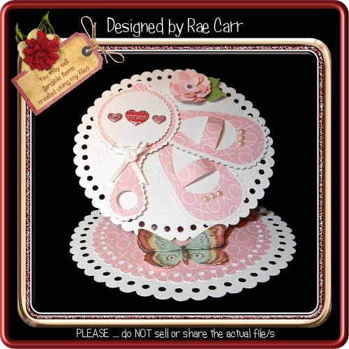 869 Baby Easel Card SVG Designs by Rae 