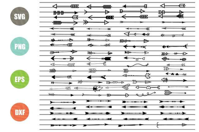 87 Styles Arrows Svg Png Dxf Eps Cut Files SVG Artstoredigital 