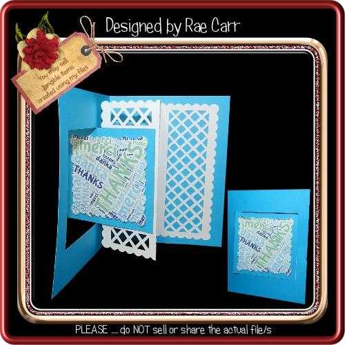 870 Fold Back Swing Card SVG Designs by Rae 