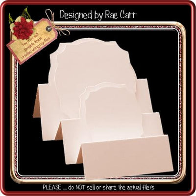 886 Shaped Step Card SVG Designs by Rae 